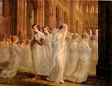 Anne-Francois-Louis Janmot Le Poeme de l'ame - Premiere communion painting